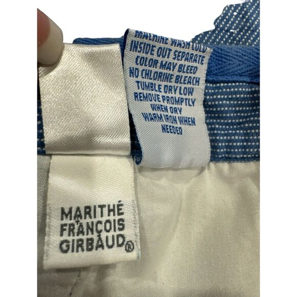 Marithe Francois Girbaud Blue Hudson Cargo Shorts Relaxed Fit Men’s 42 Vintage - Picture 11 of 11